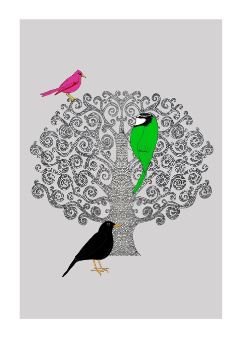 Three Bird Tree
